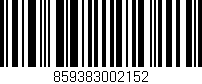 Código de barras (EAN, GTIN, SKU, ISBN): '859383002152'
