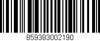 Código de barras (EAN, GTIN, SKU, ISBN): '859383002190'