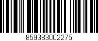 Código de barras (EAN, GTIN, SKU, ISBN): '859383002275'