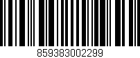 Código de barras (EAN, GTIN, SKU, ISBN): '859383002299'