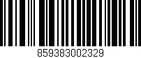 Código de barras (EAN, GTIN, SKU, ISBN): '859383002329'