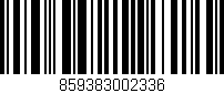 Código de barras (EAN, GTIN, SKU, ISBN): '859383002336'