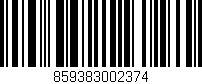 Código de barras (EAN, GTIN, SKU, ISBN): '859383002374'