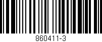 Código de barras (EAN, GTIN, SKU, ISBN): '860411-3'