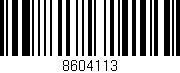 Código de barras (EAN, GTIN, SKU, ISBN): '8604113'