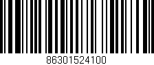 Código de barras (EAN, GTIN, SKU, ISBN): '86301524100'