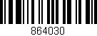 Código de barras (EAN, GTIN, SKU, ISBN): '864030'