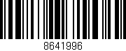 Código de barras (EAN, GTIN, SKU, ISBN): '8641996'