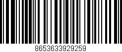 Código de barras (EAN, GTIN, SKU, ISBN): '8653633929259'