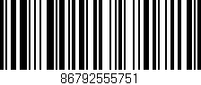Código de barras (EAN, GTIN, SKU, ISBN): '86792555751'