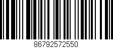 Código de barras (EAN, GTIN, SKU, ISBN): '86792572550'