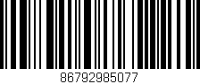 Código de barras (EAN, GTIN, SKU, ISBN): '86792985077'