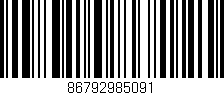 Código de barras (EAN, GTIN, SKU, ISBN): '86792985091'