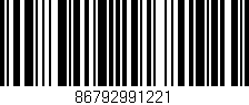 Código de barras (EAN, GTIN, SKU, ISBN): '86792991221'