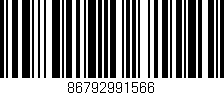Código de barras (EAN, GTIN, SKU, ISBN): '86792991566'