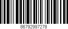 Código de barras (EAN, GTIN, SKU, ISBN): '86792997278'