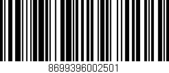 Código de barras (EAN, GTIN, SKU, ISBN): '8699396002501'