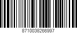 Código de barras (EAN, GTIN, SKU, ISBN): '8710038266997'