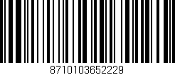 Código de barras (EAN, GTIN, SKU, ISBN): '8710103652229'
