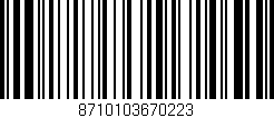 Código de barras (EAN, GTIN, SKU, ISBN): '8710103670223'