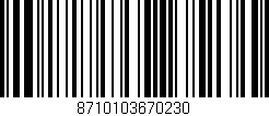 Código de barras (EAN, GTIN, SKU, ISBN): '8710103670230'