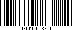 Código de barras (EAN, GTIN, SKU, ISBN): '8710103826699'