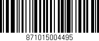 Código de barras (EAN, GTIN, SKU, ISBN): '871015004495'