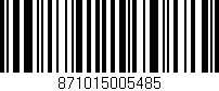 Código de barras (EAN, GTIN, SKU, ISBN): '871015005485'