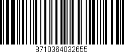 Código de barras (EAN, GTIN, SKU, ISBN): '8710364032655'