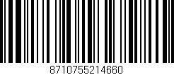Código de barras (EAN, GTIN, SKU, ISBN): '8710755214660'