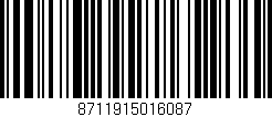Código de barras (EAN, GTIN, SKU, ISBN): '8711915016087'