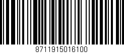 Código de barras (EAN, GTIN, SKU, ISBN): '8711915016100'