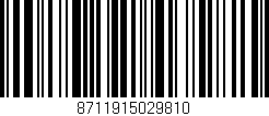 Código de barras (EAN, GTIN, SKU, ISBN): '8711915029810'