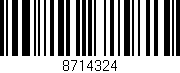Código de barras (EAN, GTIN, SKU, ISBN): '8714324'
