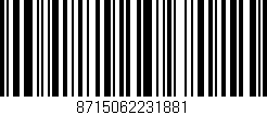 Código de barras (EAN, GTIN, SKU, ISBN): '8715062231881'