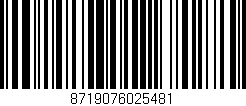 Código de barras (EAN, GTIN, SKU, ISBN): '8719076025481'