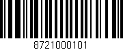 Código de barras (EAN, GTIN, SKU, ISBN): '8721000101'
