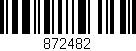 Código de barras (EAN, GTIN, SKU, ISBN): '872482'