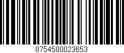 Código de barras (EAN, GTIN, SKU, ISBN): '8754580023653'