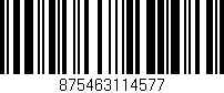 Código de barras (EAN, GTIN, SKU, ISBN): '875463114577'