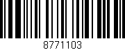 Código de barras (EAN, GTIN, SKU, ISBN): '8771103'