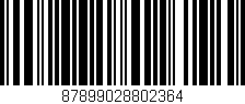 Código de barras (EAN, GTIN, SKU, ISBN): '87899028802364'