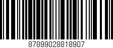 Código de barras (EAN, GTIN, SKU, ISBN): '87899028818907'