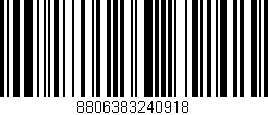 Código de barras (EAN, GTIN, SKU, ISBN): '8806383240918'
