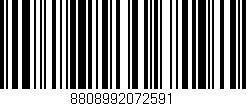 Código de barras (EAN, GTIN, SKU, ISBN): '8808992072591'