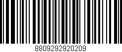 Código de barras (EAN, GTIN, SKU, ISBN): '8809292920209'