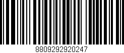 Código de barras (EAN, GTIN, SKU, ISBN): '8809292920247'