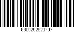 Código de barras (EAN, GTIN, SKU, ISBN): '8809292920797'