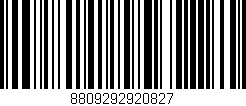 Código de barras (EAN, GTIN, SKU, ISBN): '8809292920827'