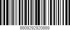 Código de barras (EAN, GTIN, SKU, ISBN): '8809292920889'
